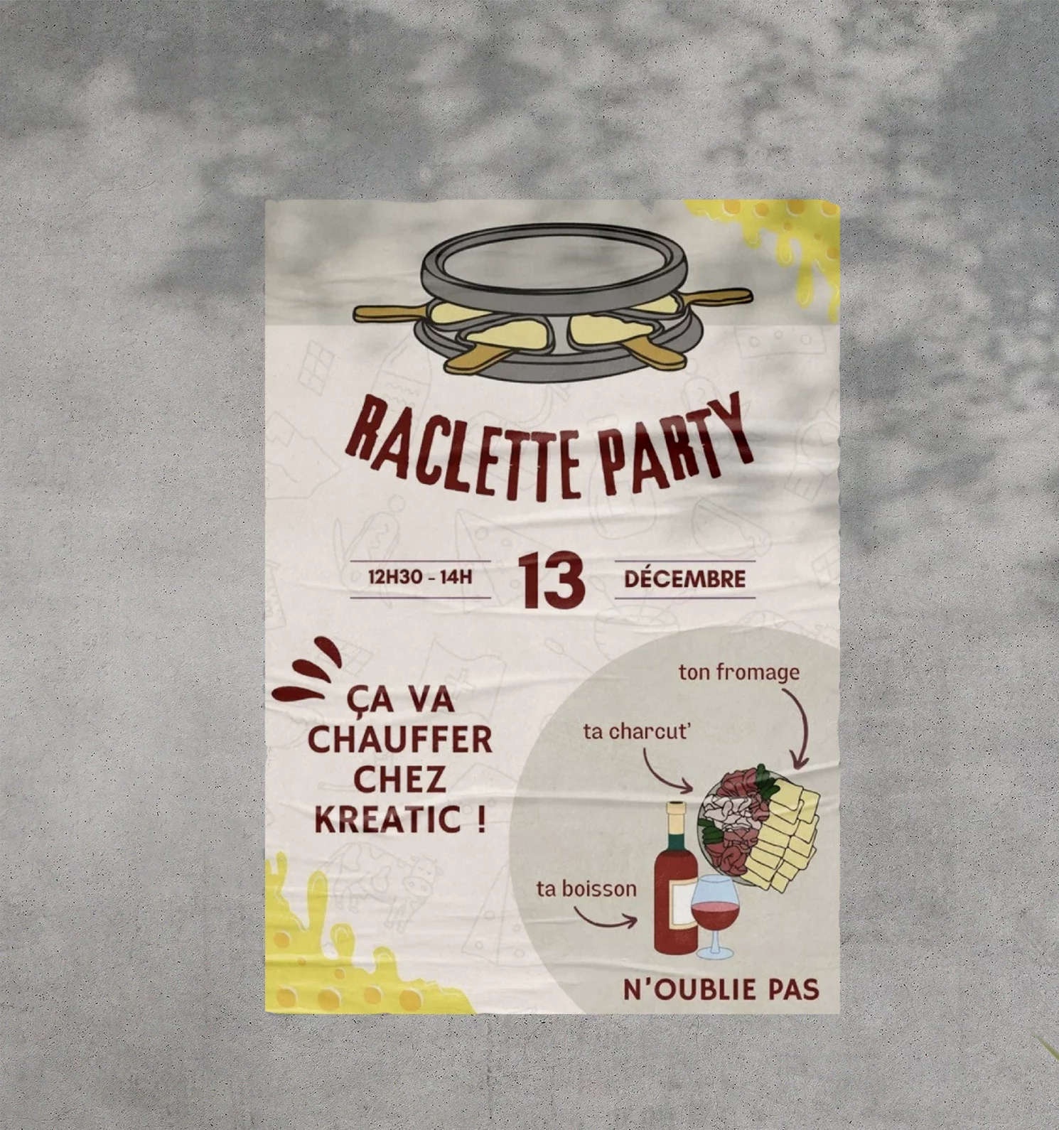 Raclette party ? Chez Kreatic !
