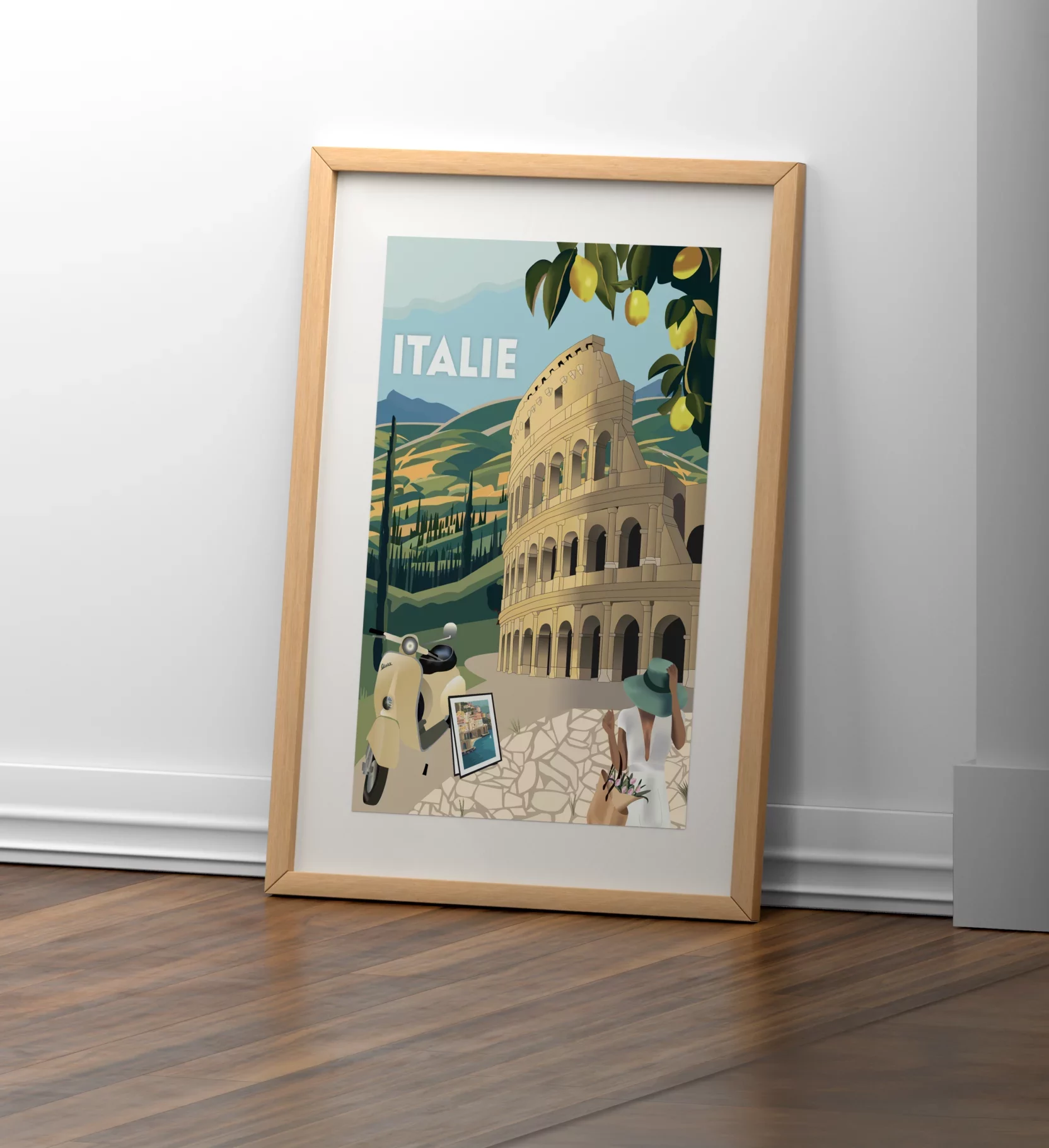 Mockup - Affiche Italie voyage