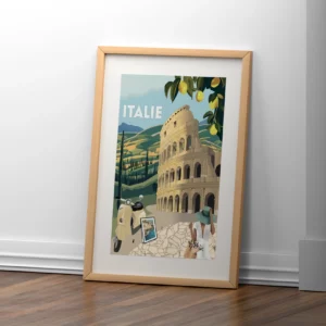 Mockup - Affiche Italie voyage