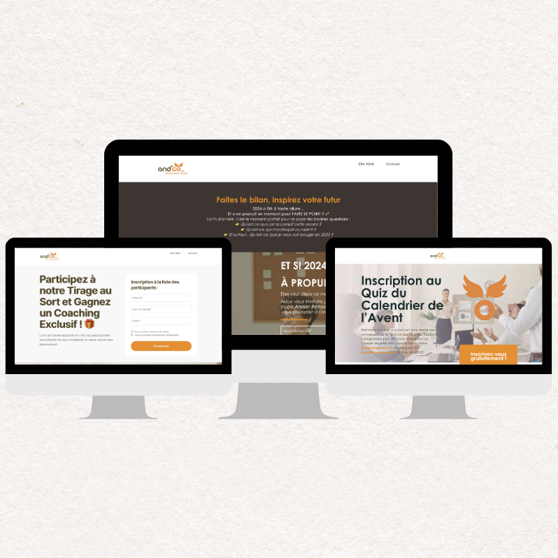 Pages de ventes